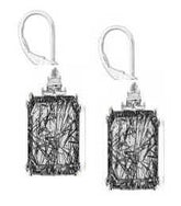 Sterling Silver Semi Mount Earrings Setting Emerald OCT 10X8mm - Syzjewelry